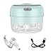 NIDONE Knoblauch-Maser-elektrischer Knoblauch-Maser schnurloser Knoblauchschleifer tragbarer Mini-Lebensmittel-Chopper-Küchenutensilien grün 100ml