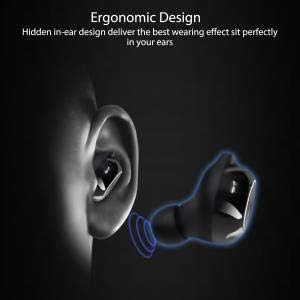 Wireless Earbuds, WinCret Bluetooth Headphones in Ear - Wireless Earphones with Mic, 40H Playtime, LED Display, Noise Canceling, IPX5 Sport Waterproof, 800mAh Charging Case for iOS Android