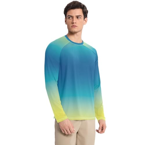 Men Sun Shirts Men's Rash Guard Shirts UPF 50+ Protection Crew Neck Long Sleeve Shirt Red Meixcan Flag Skull3