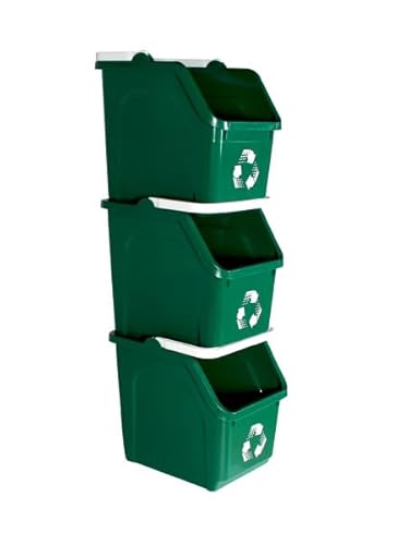 Sturdy Essentials Recycling Bin 6 Gallon Stackable Recycle Bin for