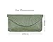 Vintage/Retro Style Fiber Paper Electronic Organizer Case, Pouch Small Portable Accessories Bag Travel Accessories Pouch for Electronics Cord USB Storage Organizer Stickers Organizer (Green)