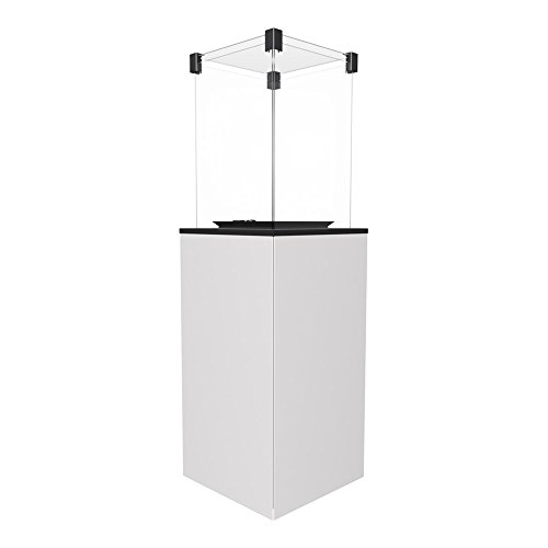 Preisvergleich Produktbild Gaskamin PATIO mit weiß Glaspaneelen Gasheizgerät für Terrassen Gärten Kamine