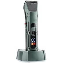 Hair Clippers,Beard Trimmer for Men, Hair Clipper with Charging Base Professional Mens Hair Trimmer Army Green Haircut Machine Electric Clippers for Barber