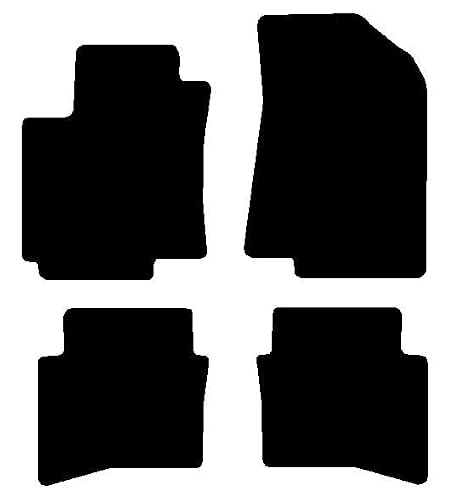 Avery Automats 4 Piece Set Custom Carpeted Floor Mats Compatible with 2012-2017 Kia Rio (Black) Made in The USA