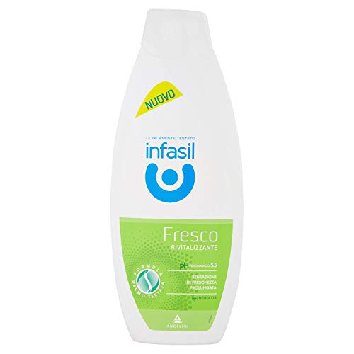 Infasil, Revitalisierendes frisches Duschgel, physiologische Formel, klinisch getestet und hautfreundlich, GefĂĽhl von Frische, Formel Dermo-Testata, 1 Packung mit 500 ml