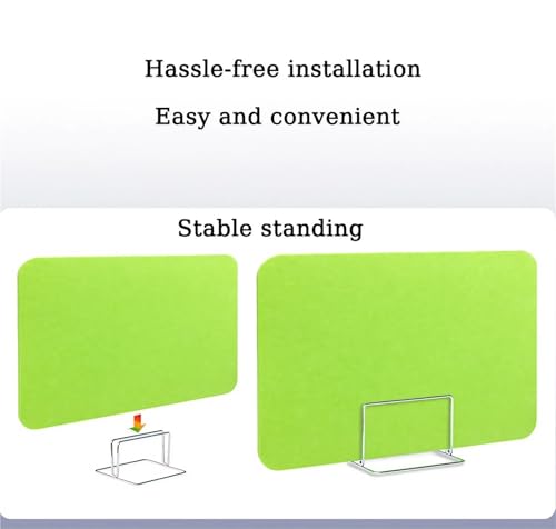 Panneau acoustique bureau polyester vert pour stopper le bruit et mieux se concentrer