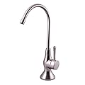 Watts Premier Top Mount Twist Air Gap Faucet with 3/8" Supply Tubing Connection for RO Reverse Osmosis Water Filtration Systems, Variable Flow Lever, Monitored Timer System, Brushed Nickel