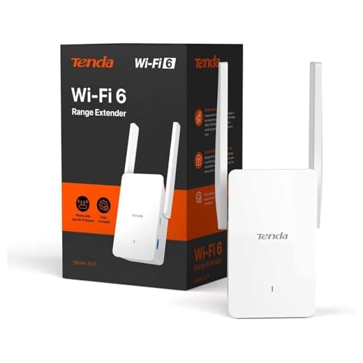 Tenda Wi-Fi 6 Repetidor WiFi AX1500Mbps Extender, Amplificador Cubre hasta 150m², 1 Puerto Gigabit Ethernet, WPS, Modo Ap, Indicador LED, Compatible con Todos los Routers, A23
