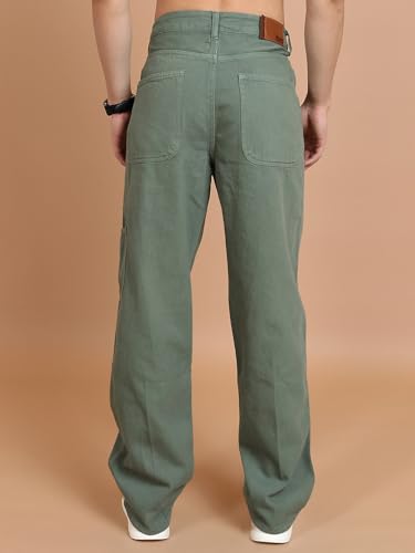 Image of Highlander Men Men's Loose Fit Jeans | Wide Leg | Mid Rise | Cotton | Jeans for Man