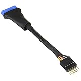 変換名人 M/B上のUSB3.0ピンヘッダ端子(20ピン) → USB2.0ピンヘッダ端子(10ピン)変換ケーブル MB-USB3/2