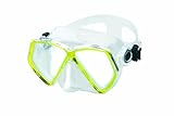 Faldón siliter Mares Zephir Máscara De Buceo, Unisex Adulto, Clear/Reflex Yellow, One Size
