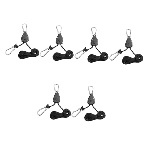 BESPORTBLE 6 Pièces longe à crochet de levage hamecon drop shot crochet plafond lampe de culture suspendue à des cordes lampes de culture de plantes crochets pour accrocher cordon tente Nylon