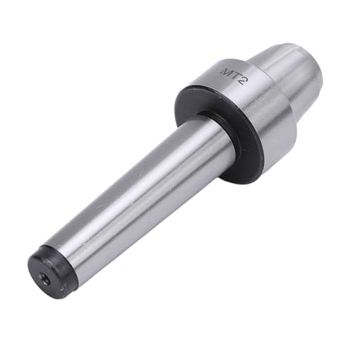 MT2 Live Tailstock Center Cup and Point Tip, Lathe Live Center Cup with Ball Bearing Stainless Steel Lathe Live Center Cup for Woodworking Metalworking No Tailstock Lathe