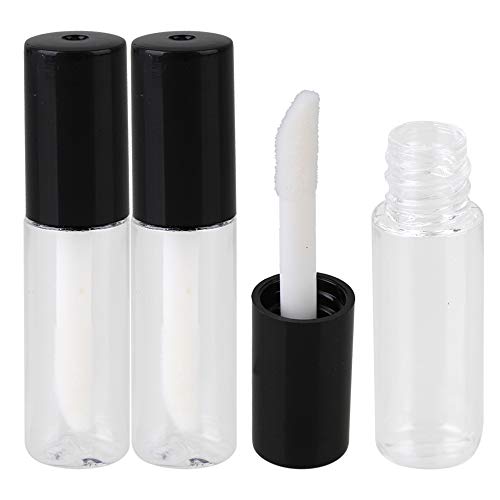 Tranparent 1.2Ml Empty Lip Gloss Tube Bottles Containers Pack Of 20 (Black Cap) #TOP1
