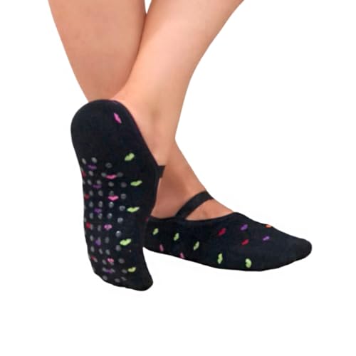 Kit 6 Pares Meia Sapatilha Feminina Antiderrapante Pilates Yoga (3 PARES, BR, Alfa, Único, Regular,