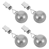 GARVALON 4 Stück 4 Stück Edelstahl Tischdeckengewicht Kugelförmige Winddichte Tischdeckenklammern...