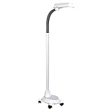 OttLite 18w Floor Lamp with Wheels - Home, Office, Bedroom, or Reading