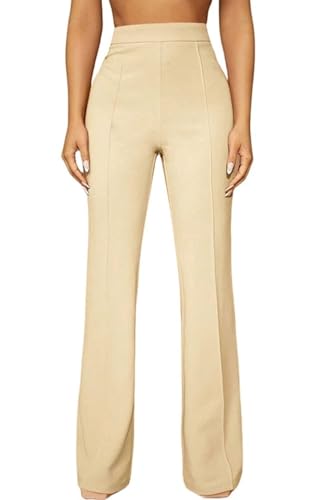 Women's Wide Leg Breathable Office Pants Urban Style Spring Trousers Sexy Semi Formal Slacks