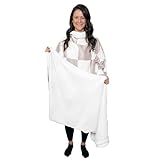 Snuggie Reversible The Original Wearable Blanket with Sleeves & Pocket for Adults| Functional Warm Cozy Super Soft Velveteen Cream/Checker