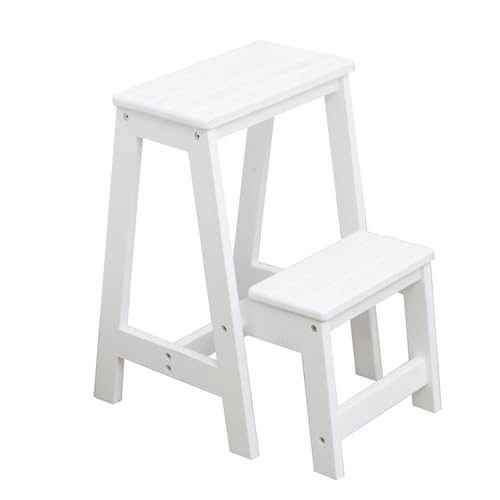 Tabouret-escabeau pliant en bois idéal pour optimiser l'espace en cuisine - 2