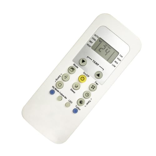 LIXSAZSE Control Remoto de Aire Acondicionado, Pantalla LCD, hogar, Dormitorio, Controlador de Aire Acondicionado, Accesorios Equipo Control