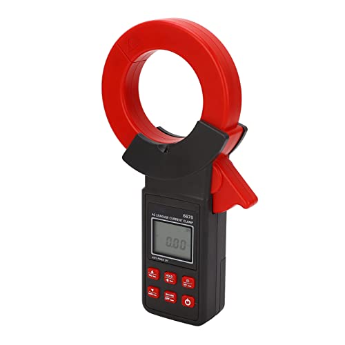 AC Leakage Ammeter Clamp LCD Backlight Leakage Current Meter with Lithium Battery Rechargeable Battery Backlight Data Capabilities Clamp Meter Retention Use Can on