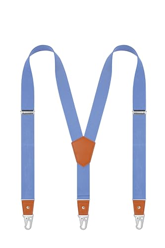 Image of Suspenders for Men Snap Hooks with 1.4 Inch Elastic Y-Back Adjustable