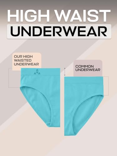 Image of Balanced Tech Moisture Wicking Underwear for Women, Seamless Workout Hipster Brief Bikini Panties