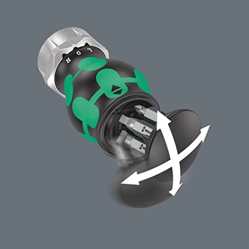 Wera 05008886001 Kraftform Kompakt Stubby Magazin Ra 4, Giravite A Cricchetto Stubby Con Caricatore Di Bit, 6 Pezzi - 4