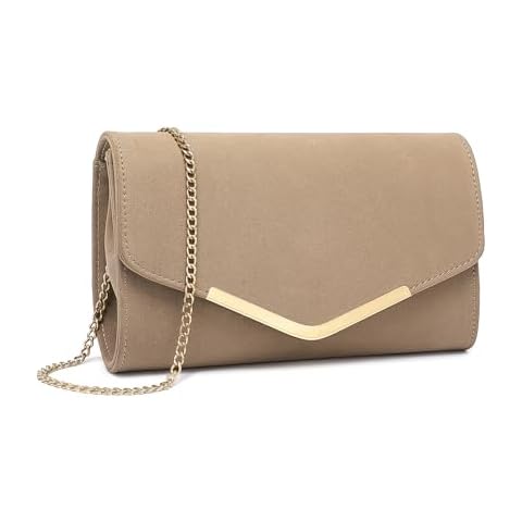Miss Lulu Elegant Suede Clutch Bag Cover