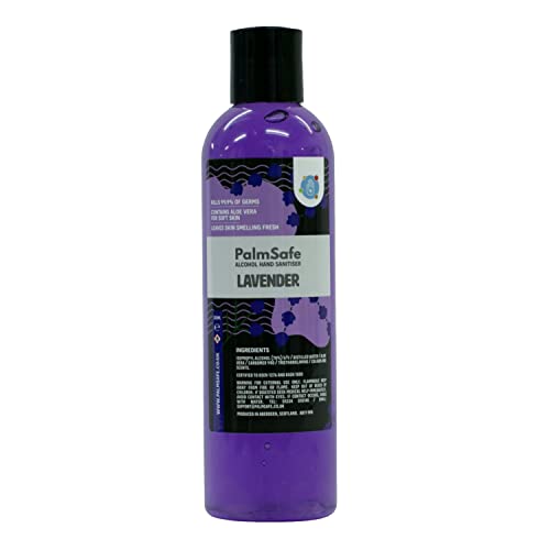 Palm Safe Lavender Alcohol Hand Sanitiser 250 ml Disc Top Bottle