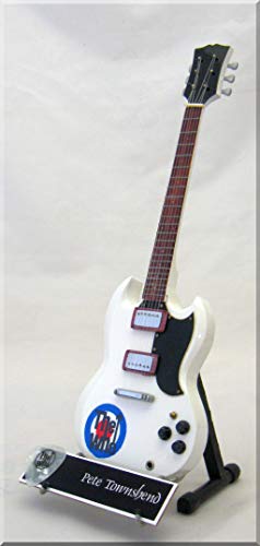 PETE TOWNSHEND Guitare Miniature avec médiator The WHO (2) - Les Beatles, Paul McCartney, John Lennon, RIngo Starr, George Harrison PETE TOWNSHEND Guitare Miniature avec médiator The WHO (2) – Image 3