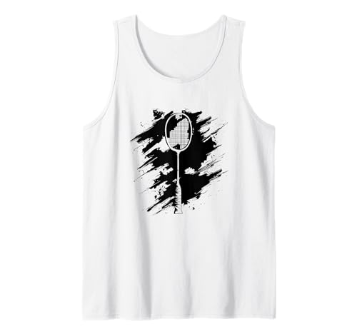 Dibujo de una raqueta de bádminton Camiseta sin Mangas