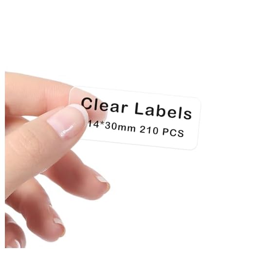 NIIMBOT Fita para etiquetadora – 14 x 30 mm (0,55" x 1,18" (14 x 30 mm) Etiquetas transparentes à prova d'água e autoadesivas para impressora - Adequado para máquina de fita de etiqueta D11/D101/D110 (transparente)