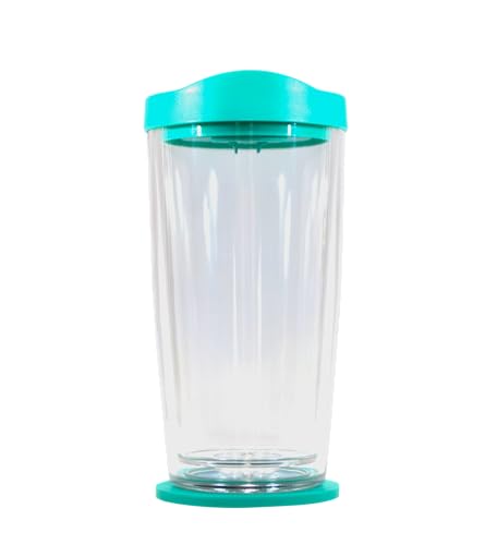 SquidCup - Non Tip Boat Cup Holder & Tumbler System, Teal, Portable, Double Wall Insulated, Magnetic & Suction for SUP's, Kayaks, RVs, ATV, Garage and More