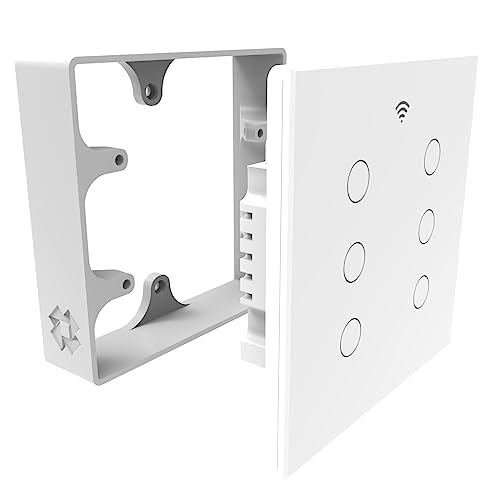 Caixa de Sobrepor 4x4 para Interruptores Inteligentes – Adaptador Prático e Elegante – Branco