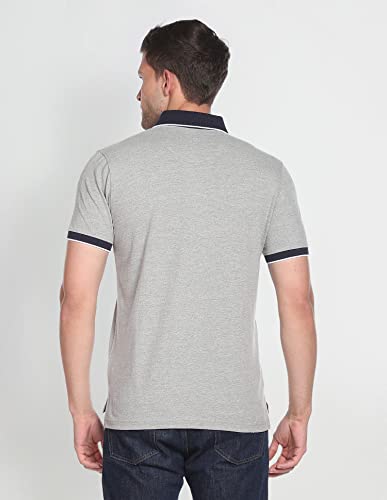 Arrow Tipped Contrast Collar Polo Shirt