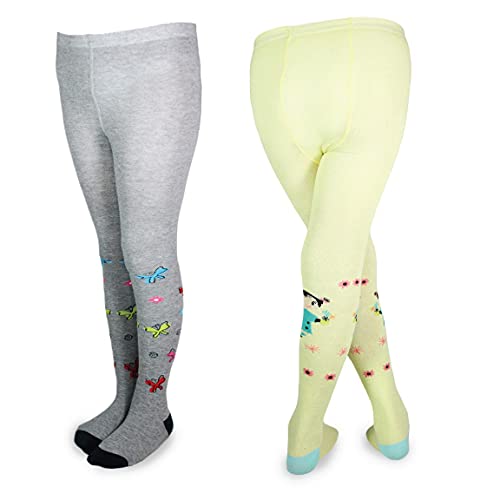 Kids' Big and Small Girls Cute Cotton Tights 