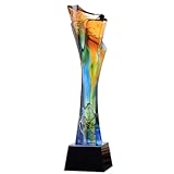 【Personalizzabile】La parte inferiore del trofeo può essere personalizzata con il testo. Se hai bisogno di incidere, inviaci il contenuto personalizzato via e-mail.