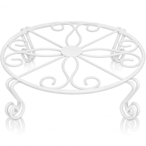 Image of Kundi Iron Plant Stand | Rust-Proof Flower Pot Holder for Indoor & Outdoor Use | Strong Metal Gamla Stand