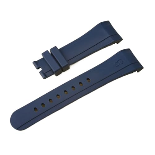 Bracelet montre silicone 24mm souple pour boîtier Graham Chronofighter