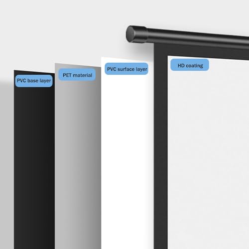 Pantalla manual portátil para proyector 72 pulg (16:9) miniatura 3