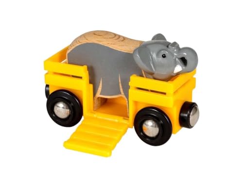 BRIO 木製レール 知育玩具 ゾウとワゴン 対象年齢 3歳~ 33969 誕生日 クリスマス プレゼント 室内遊び 男の子 女の子 脳トレ 集中力 (B07NDNH12S) Amazon価格推移・価格追跡