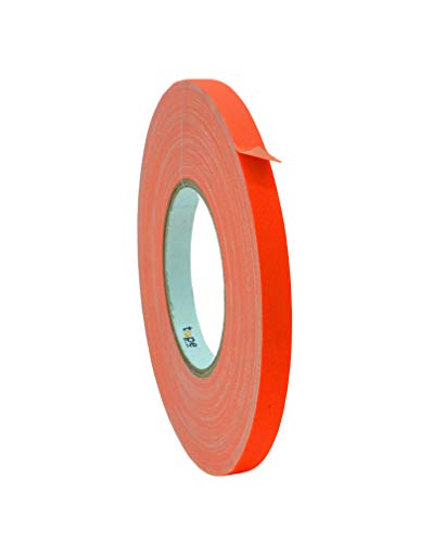 Image of WOD GTC12 Gaffer Tape, Fluorescent Orange Low Gloss Finish Film, 1 /2 in. x 60 ft. (Pack of 96) Residue Free, Non Reflective Cloth Fabric, Secure Cords, Water Resistant, Photography, Filming Backdrop