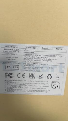 Interrupteur à distance KVM TESmart BTC401M câble extension commutateur