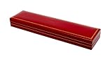 Novel Box Jewelry Bracelet Box in Red Leather + Custom NB Pouch