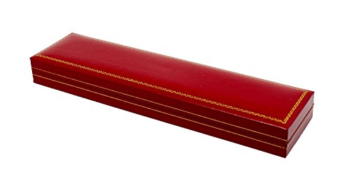 Novel Box Jewelry Bracelet Box In Red Leather + Custom Nb Pouch #TOP7