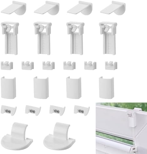 Lot De 4 Stores Plissés Sans Perçage - Pièces De Rechange - Supports De Serrage Klemmfix - Accessoires De Montage Sans Perçage - Convient Pour Fixer Des Stores Plissés Tendus Sur Le
