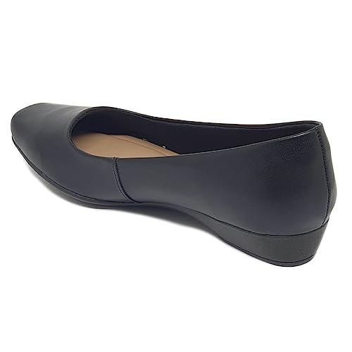 Sapatilha Usaflex Feminina Casual Couro Salto Baixo AI1406