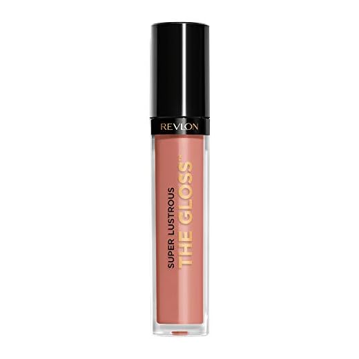 Revlon Super Lustrous Lip Gloss, Non-Sticky, Hydrating, High Shine Finish, 215 Super Natural, 0.13 oz
